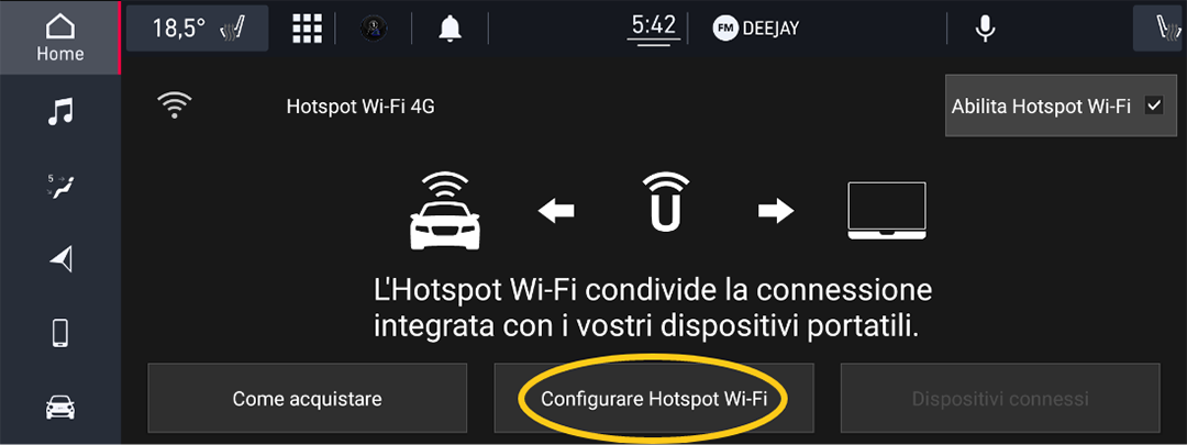 Fiat Wi-Fi Connexion